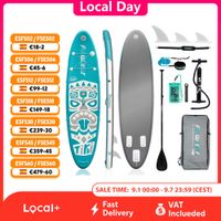 tabla de paddle surf inflable funwater tabla de sup antideslizante tabla de paddle surf inflable de 320r385 cm para surf yoga pesca turismo y deportes acuaticos
