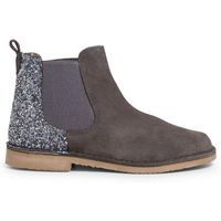 pisamonas botines botines nina serraje con talonera glitter para nina