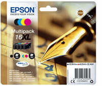 cartucho epson multipack 16xl 4 colores t1636 c13t16364012