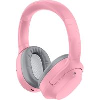 razer opus x quartz auriculares gaming inalambricos con cancelacion activa de ruido rosas