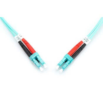 Digitus Cable de Conexión de Fibra Óptica Dúplex LC OFC OM3 10m Turquesa