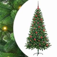 arbol de navidad con 150 led con soporte verde 150 cm pe vidaxl
