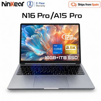 Portátil Nikear de 16 pulgadas, 2.5K, 120Hz, Intel Core i7-12700H, WiFi 6, 16GB+1TB SSD, Windows 11, ordenador portátil para oficina.
