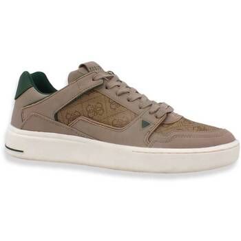 Guess Deportivas Moda Sneaker Uomo Ox Loghi Beige Brown FM7VBLFAB12 para hombre