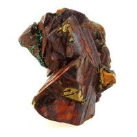 calcopirita - pierre natural de francia la gardette mine bourg doisans - cristal de cobre y hierro brillante y colorido  2605 ct - certificado