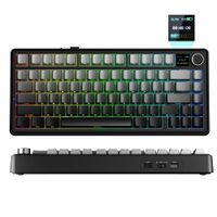 teclado mecanico aula f75 max 75 con cablebluetooth24g teclado rgb para deportes electronicos con pantalla tft para pcmacandroid 