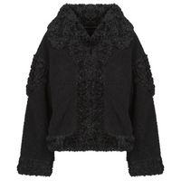 guess chaqueta ezra oversize faux fure para mujer
