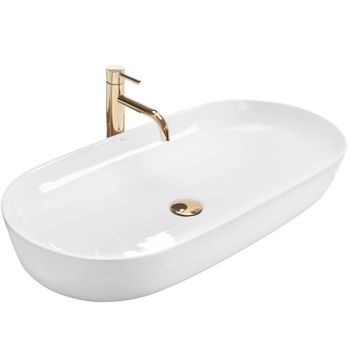 Lavabo Sobre Encimera Rea Cleo 81 White