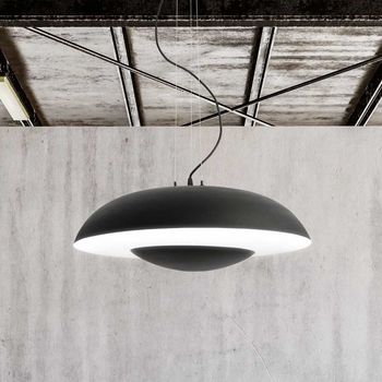 Lámpara de techo led vontre negro (36w)