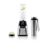 licuadora haeger lq-350008a 350w vaso tritan 600ml negro acero inoxidable