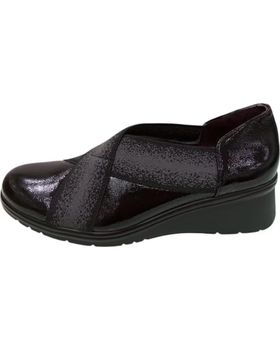 de PITILLOS MOCASIN DE PIEL CON ADORNO ELASTICO COMODIDAD CONFORT Y ESTI NEGRO
