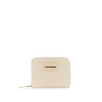cartera efecto piel con estampado integral taupe