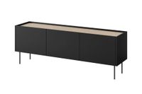 mueble tv 3 puertas 1 cajon con pie metalico 170x60 cm