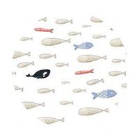 alfombra redonda 95cm fish