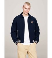 tommy jeans para hombre dm0dm19626 chaqueta universitaria amplia de pana marino xl casual poliester reciclado sostenible