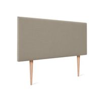 cabecero de lino natural liso 80x105cm con patas camas 708090 - tierra
