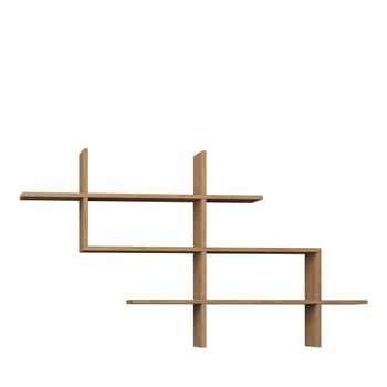 Estantería de pared de madera l150cm - madera clara