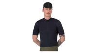 maillot rapha brevet element hombre manga corta negro gris