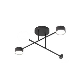 Lámpara de techo varli negro (4 luces)
