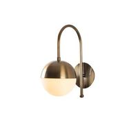 lampara de pared karsor-3300 blanco vintage metal vidrio 15x25x30 cm
