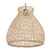 lampara de techo de ratan beige natural 127 cm colgante hecho a mano boho sakeni