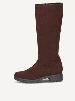 CAPRICE Boots, brown, made of Textiles with Block heel, Size 38.5