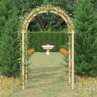 arco de madera de pino macizo impregnado 141x97x243 cm