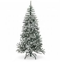 arbol de navidad nevado 180cm artificial de lujo ramas frondosas de pvc efecto nieve premium