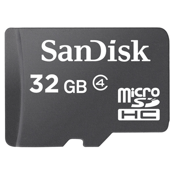 MEMORIA 32 GB MICRO SDHC SANDISK CLASE 4