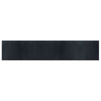 alfombra rectangular bambu gris 100x500 cm vidaxl