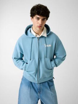 Sudadera Boxy Con Cremallera Completa