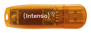 MEMORIA 64 GB REMOVIBLE INTENSO USB 2.0 RAINBOW NARANJA