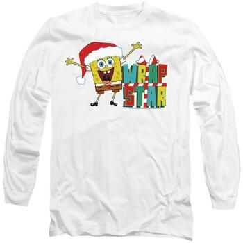 Spongebob Squarepants Camiseta manga larga Wrap Star At Christmas para mujer