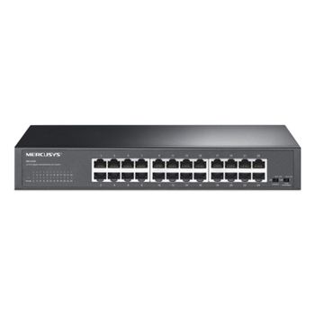 Switch Mercusys MS124GS 24 Puertos Gigabit Montaje en Rack Sin Ventilador
