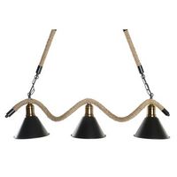 lampara techo metal cuerda 85x18x20 3 bombillas