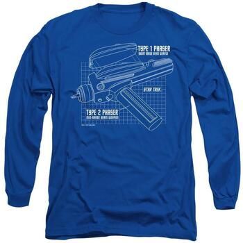 Star Trek Camiseta manga larga Phaser Plans para mujer