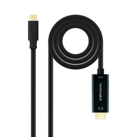 cable conversor nano cable usb-ca a hdmim v14 4k 18m negro