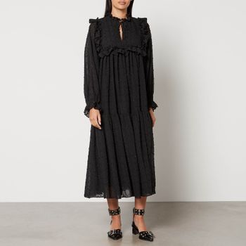 Stella Nova Iza Joe Fil-Coupé Crepon Midi Dress - DK 36/UK 10