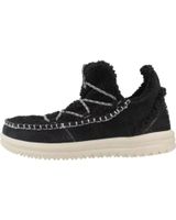 de hey dude botin hey dude camden suede cozy negro black