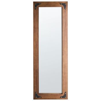 Espejo De Pared Marco De Madera Estilo Tradicional 58 X 164 Cm Marrón Blosville