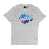 camiseta manga corta lakers nba sky print de new era en blanco