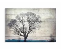 panel decorativo madera 60x40 arbol