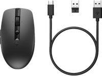 raton inalambrico - hp raton silencioso recargable 710 inalambrico 3000 ppp usb-c negro