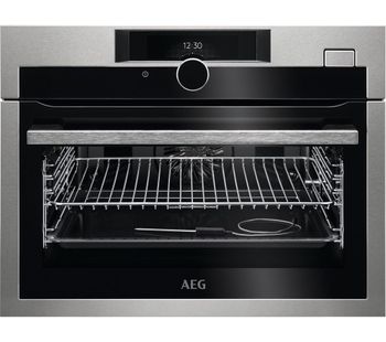 AEG KSE882220M SteamBoost Compact Electric Oven - Stainless Steel, Stainless Steel