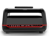 freidora sin aceite 7l gran capacidad familiar  1700w freidora de aire18 funciones 8 dispositivos en 1 panel led tactil modo manual doble uso con cesta o plancha grill tamano familiar sin