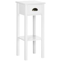 mesa auxiliar 30x30x75 cm white