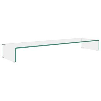 Soporte Para Tv | Mueble De Salón | Armario Tv/elevador Monitor Cristal Claro 110x30x13 Cm