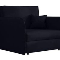 sillon columbus 125 negro tapiz muebles ya montados 85x95x98cm