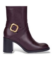wonders para mujer i-9222 botines de piel alice granate 39 3 a 5cm cremallera casual