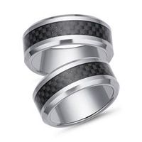 alianzas de boda tungsteno carbono incrustacion alianzas de pareja